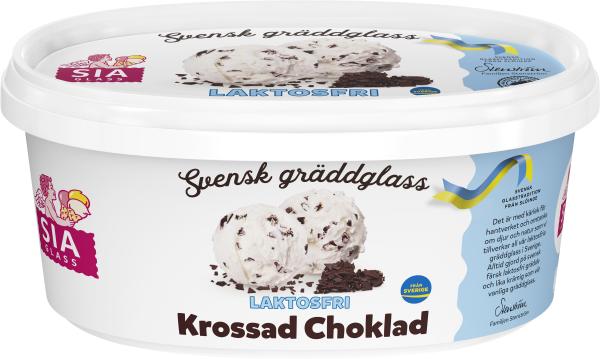 Laktosfri Gräddglass Krossad choklad