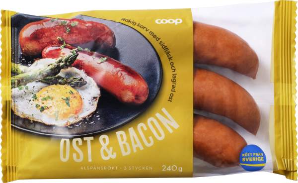 Grillkorv Ost & Bacon