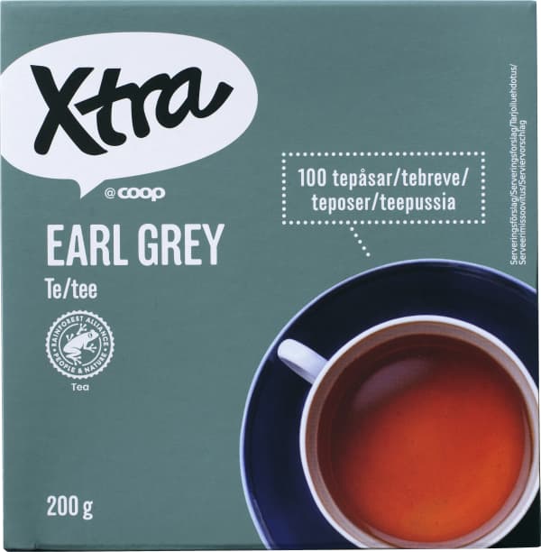 Svart te Earl Grey 100-pack