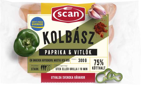 Kolbasz Paprika & vitlök