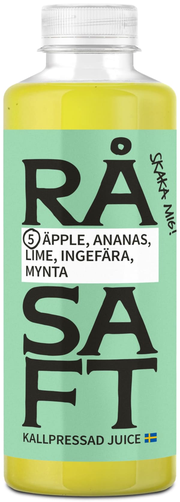 Råsaft Äpple, ananas, lime, ingefära & mynta