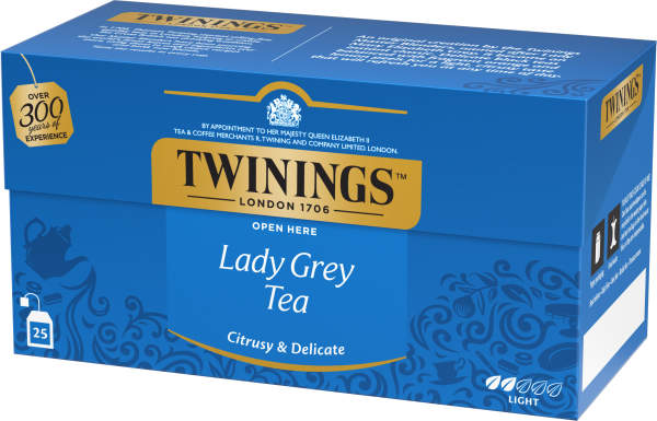 Svart te Lady Grey 25-pack