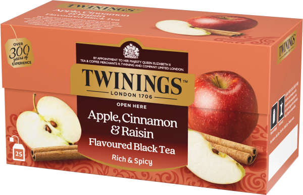 Svart te Äpple, Kanel & Russin 25-pack