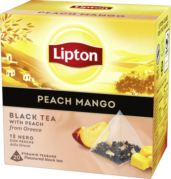Svart te Peach mango 20-pack