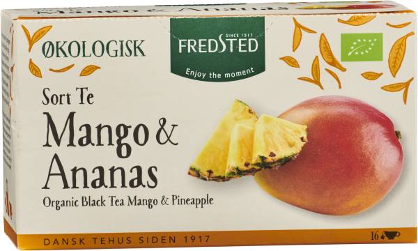 Svart te Mango & ananas 16-pack Eko