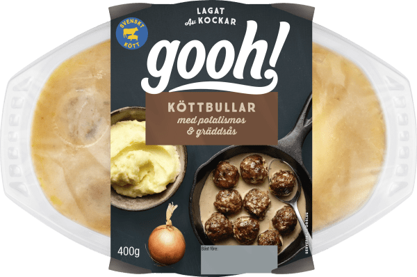 Köttbullar med potatismos & gräddsås