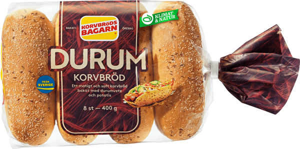 Korvbröd Durum 8-pack