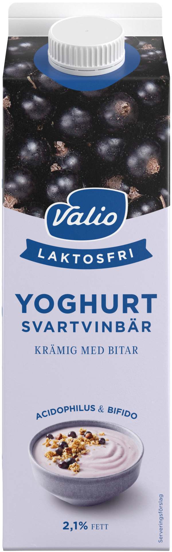 Laktosfri yoghurt svartvinbär