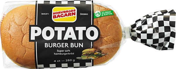 Hamburgerbröd Potato 4-pack
