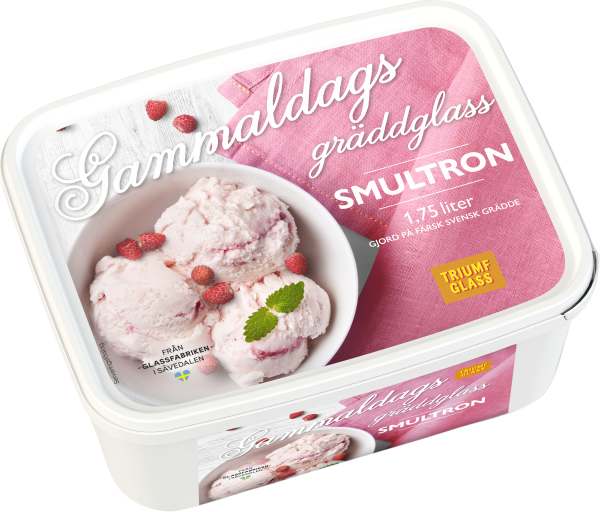 Gammaldags Gräddglass Smultron
