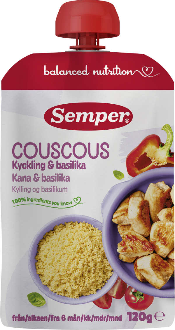 Couscous Kyckling & basilika 6 Mån