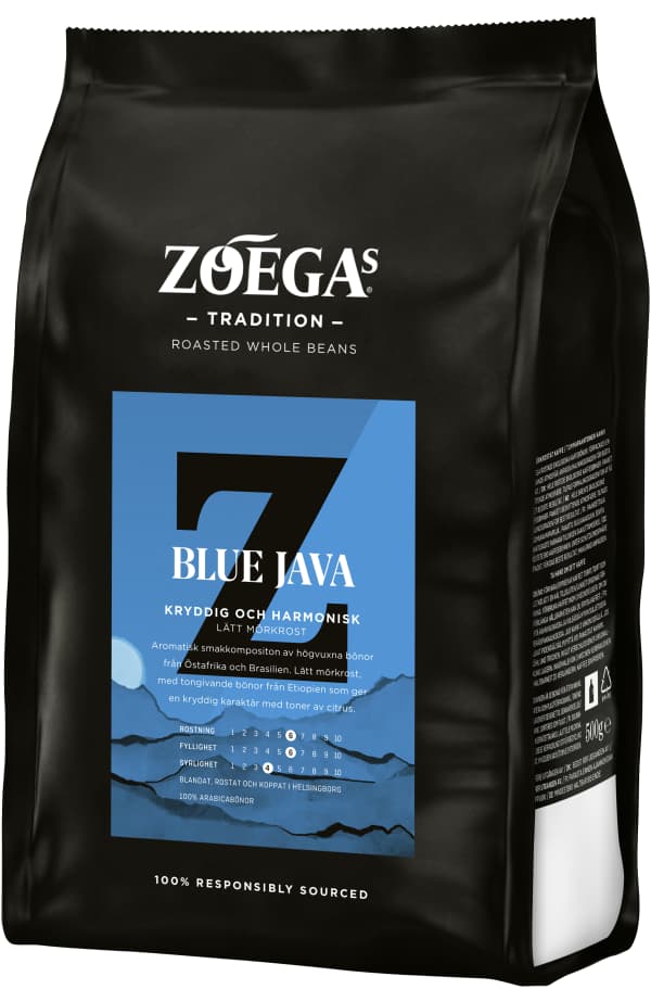 Kaffebönor Lätt mörkrost Blue Java