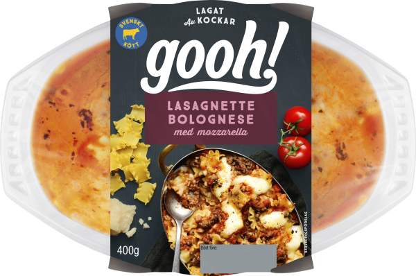 Lasagnette bolognese med mozzarella