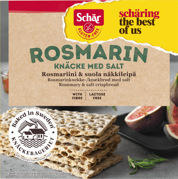 Glutenfritt Rosmarinknäcke med salt