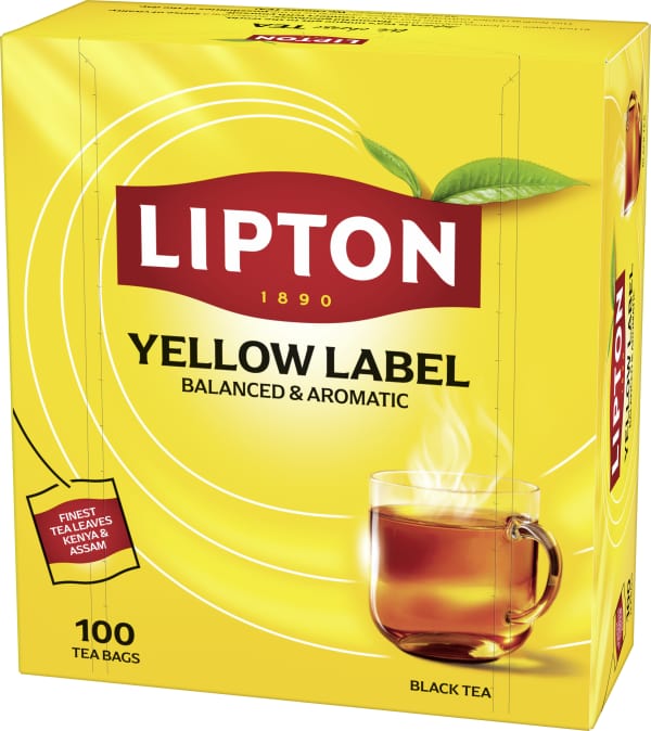 Svart te Yellow Label 100-pack