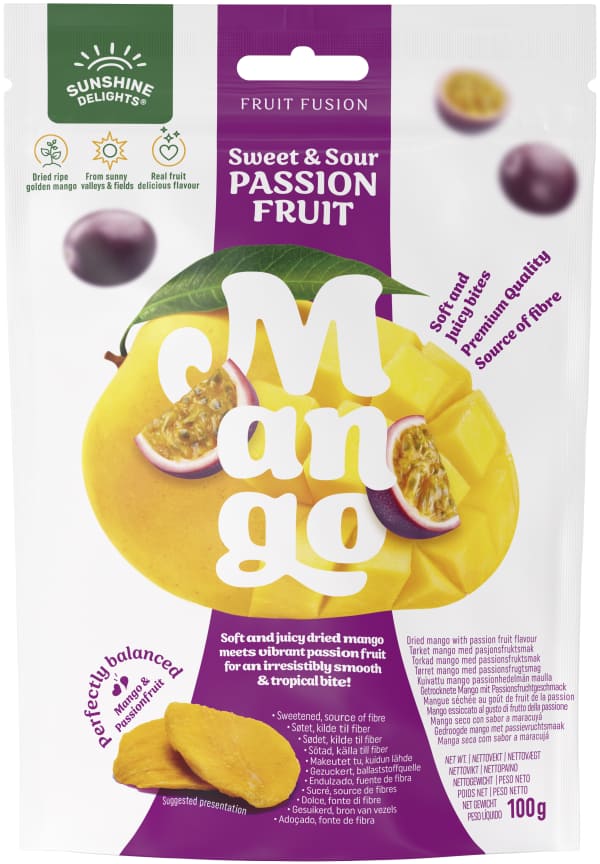 Torkad Mango Sweet & Sour Passionsfrukt