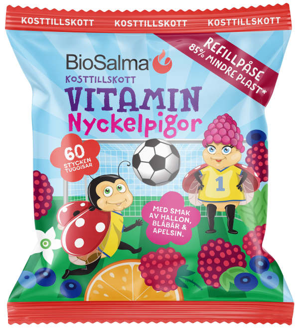 Kosttillskott Vitamin Nyckelpigor Refill