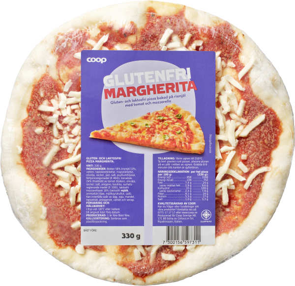 Glutenfri Pizza Margherita