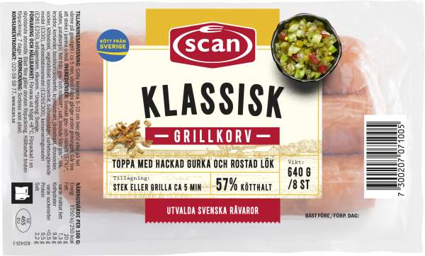 Grillkorv med Tunt Skinn