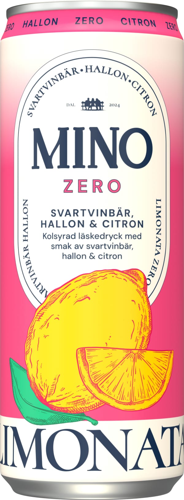 Läsk Zero Svartvinbär, hallon & citron