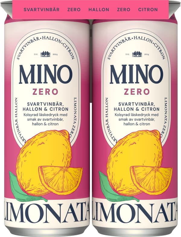 Läsk Zero Svartvinbär, hallon & citron 4-pack
