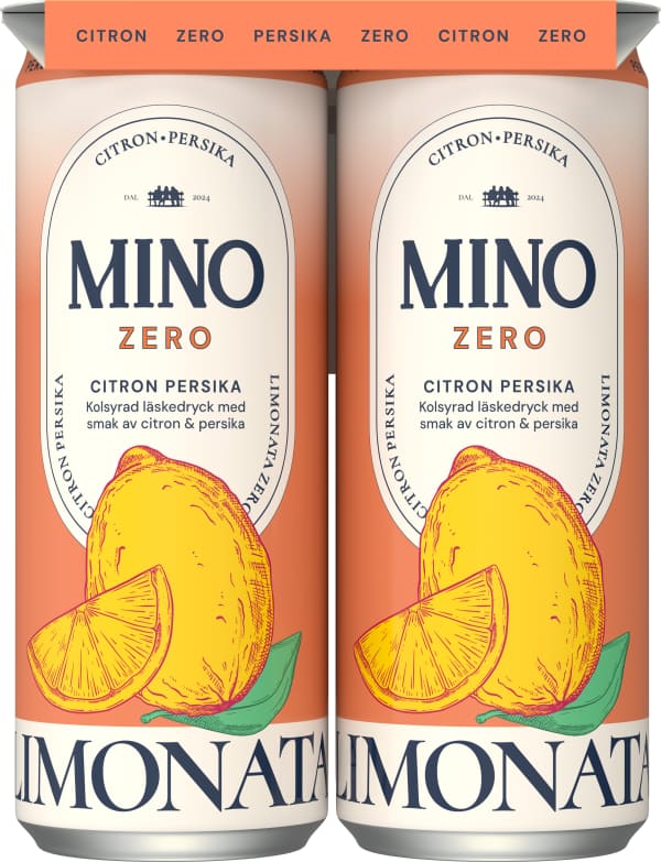 Läsk Zero Citron & persika 4-pack