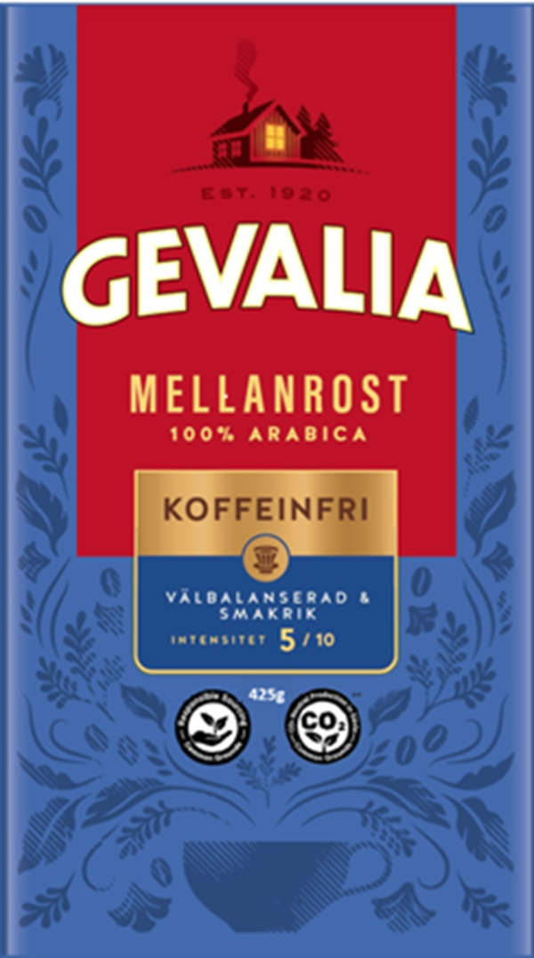 Bryggkaffe Koffeinfritt Mellanrost