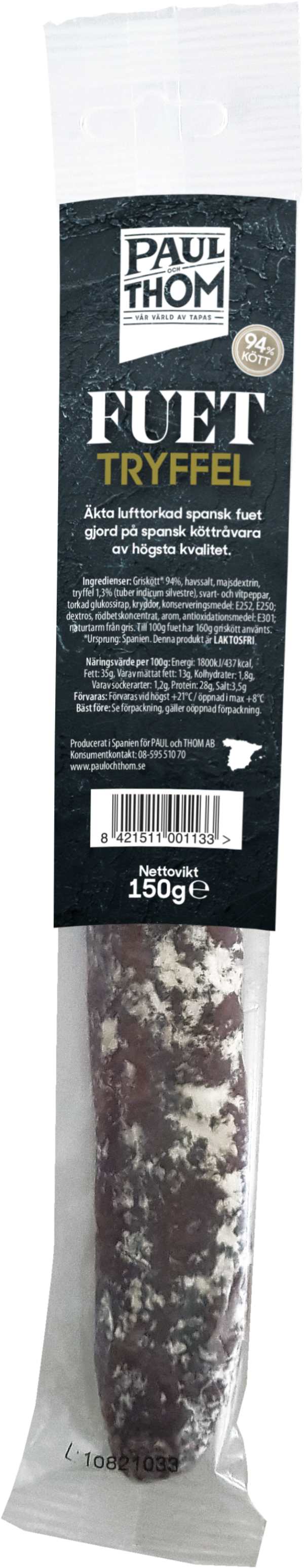 Laktosfri Fuet Extra Tryffel