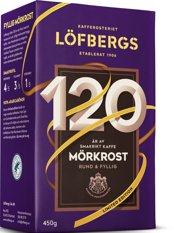 Bryggkaffe Mörkrost 120 år