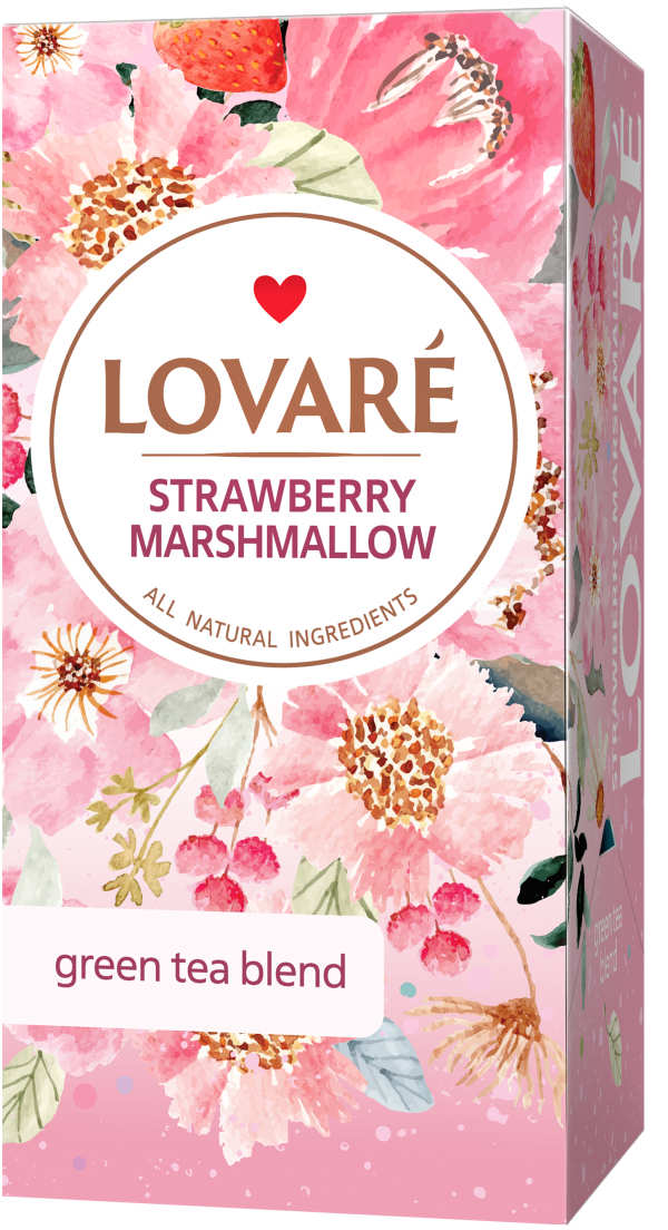 Grönt te Strawberry Marshmallow 24-pack