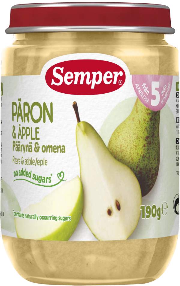 Puré Päron & äpple 5 Mån