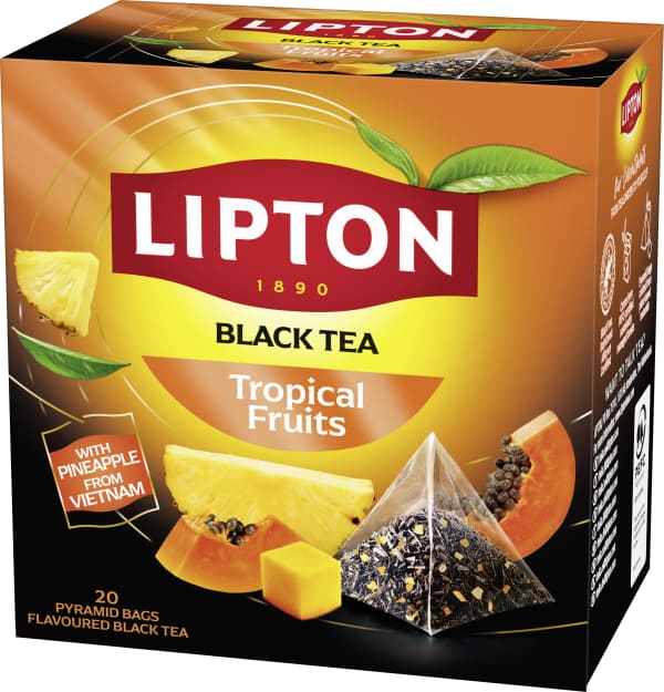 Svart te Tropical fruit