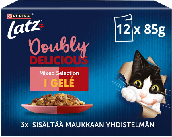 Kattmat Doubly Delicious Géle 12-pack