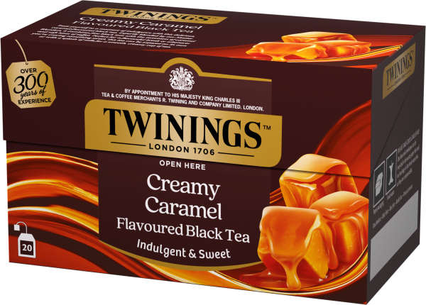 Svart te Creamy caramel 20-pack