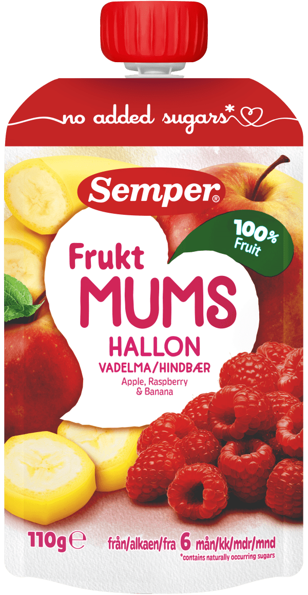 Fruktmums Hallon 6 Mån