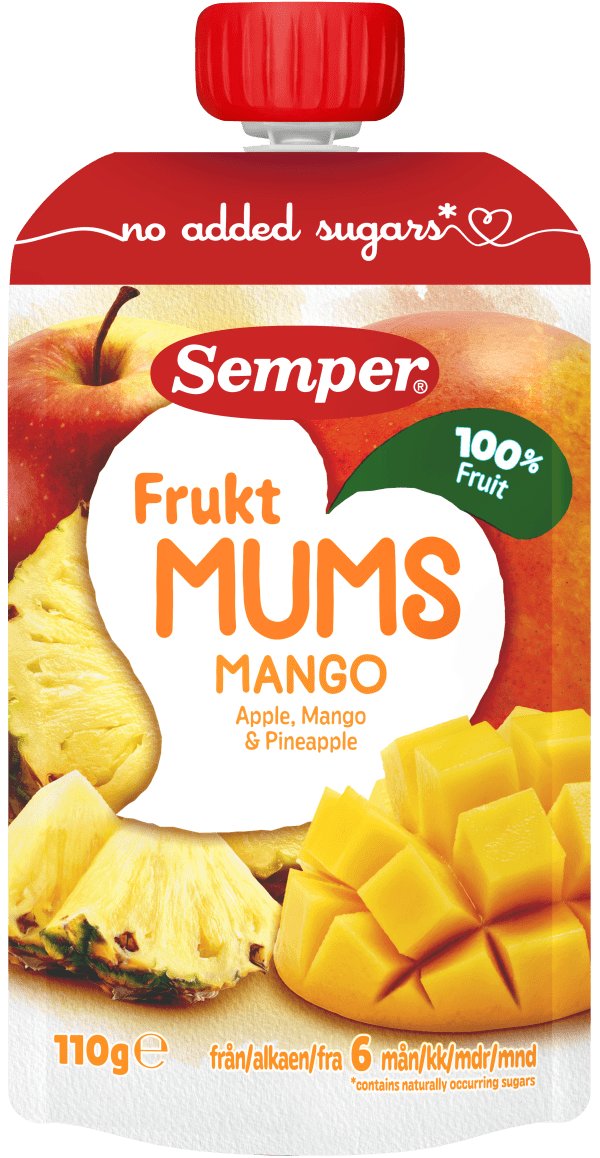 Fruktmums Mango 6 Mån