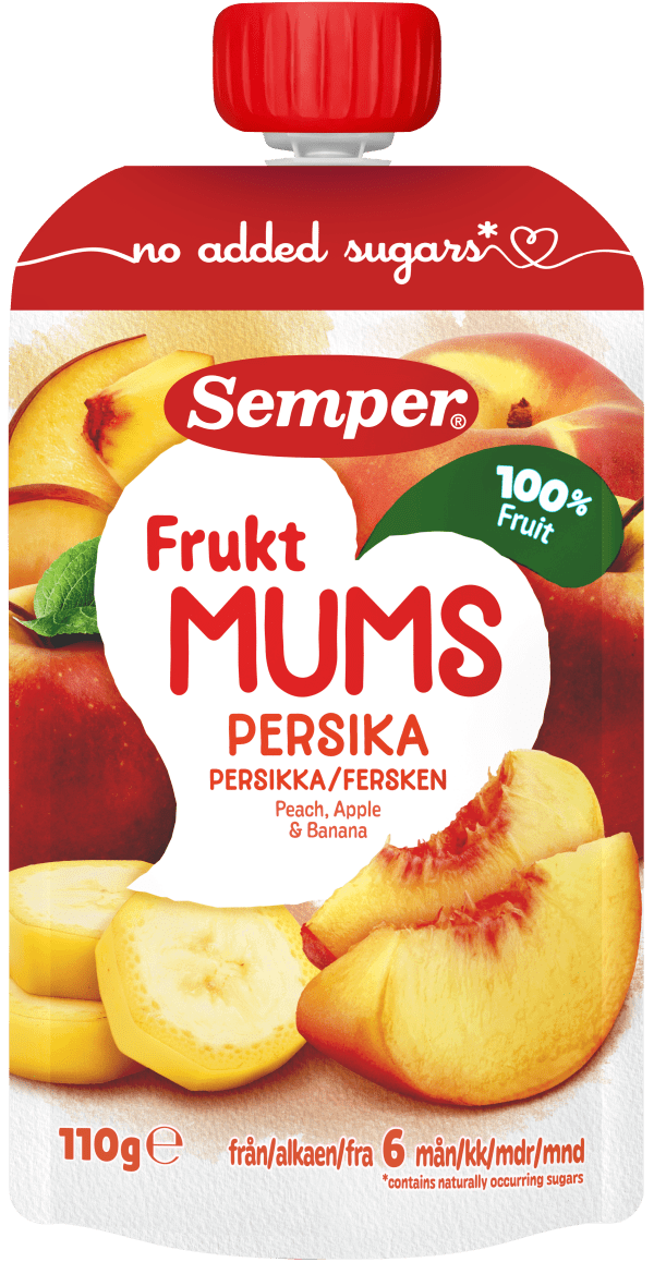 Fruktmums Persika 6 Mån