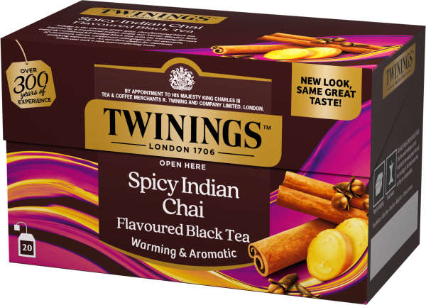 Svart te Spicy Indian Chai 20-pack