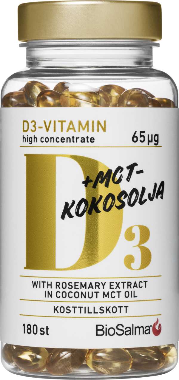 D3-vitamin i MCT-kokosolja