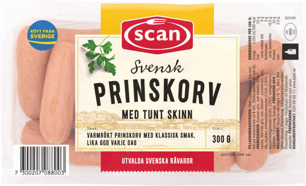 Prinskorv Tunt Skinn