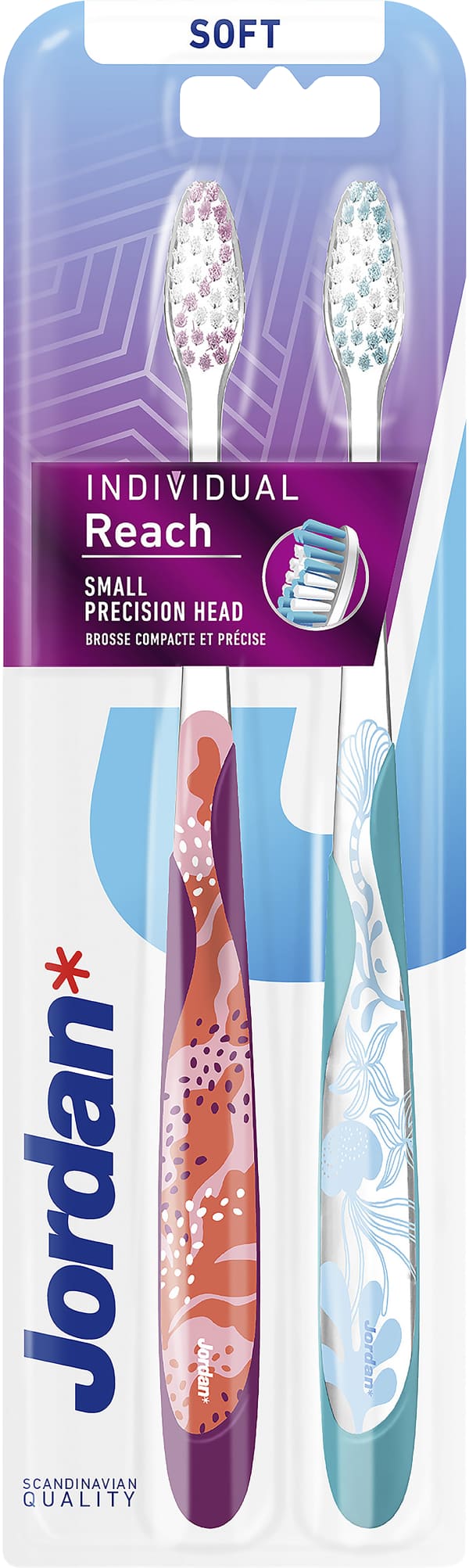 Tandborste Soft Individual Reach 2-pack
