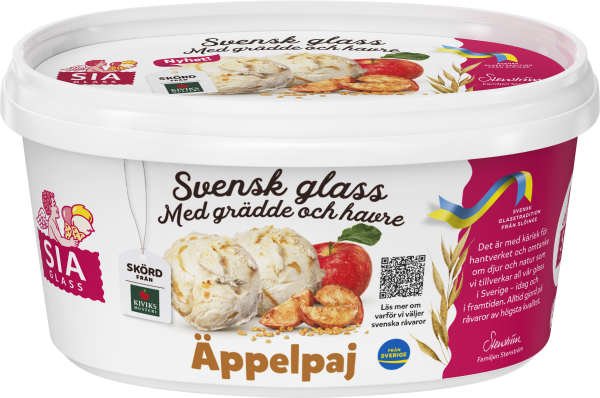 Gräddglass Äppelpaj