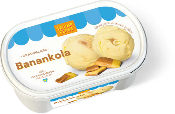 Gräddglass Banankola