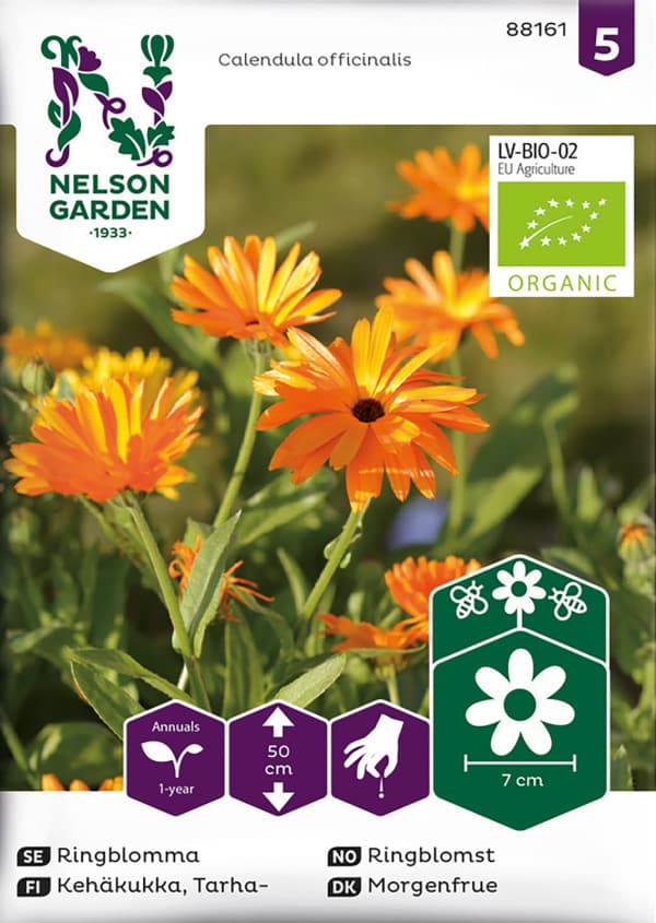 Ringblomma, Organic