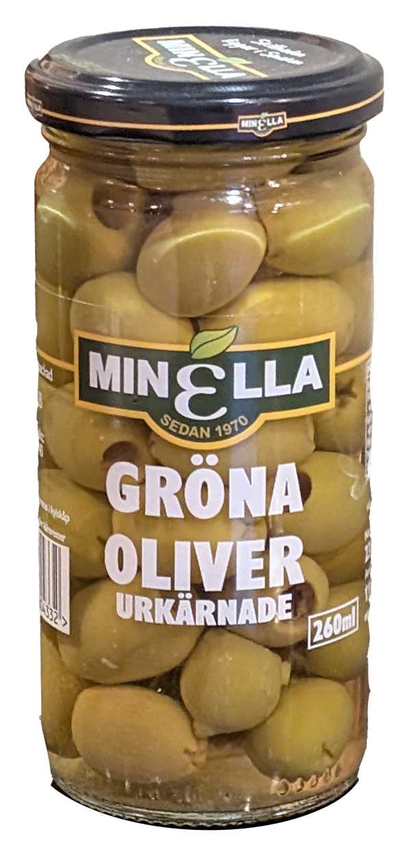 Gröna Oliver Urkärnade