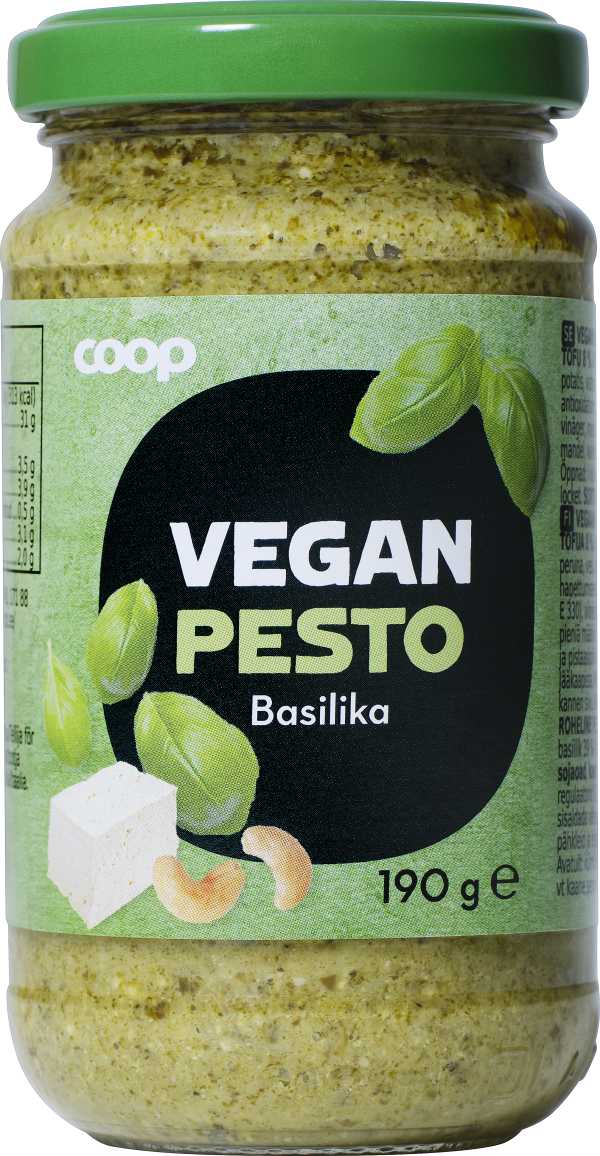 Pesto Basilika Vegansk