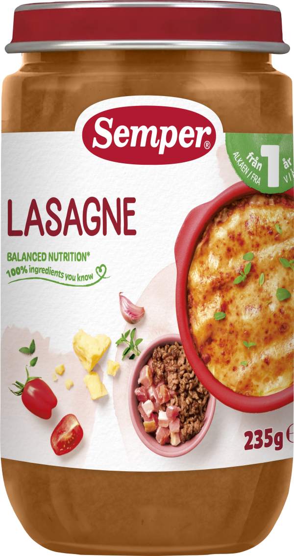 Barnmat Lasagne 12 Mån