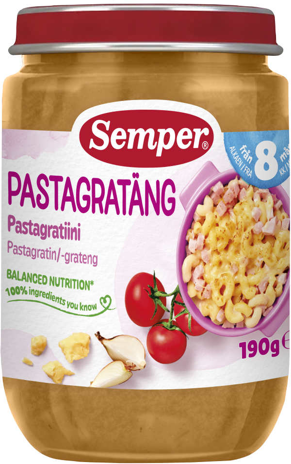 Barnmat Pastagratäng 8 Mån