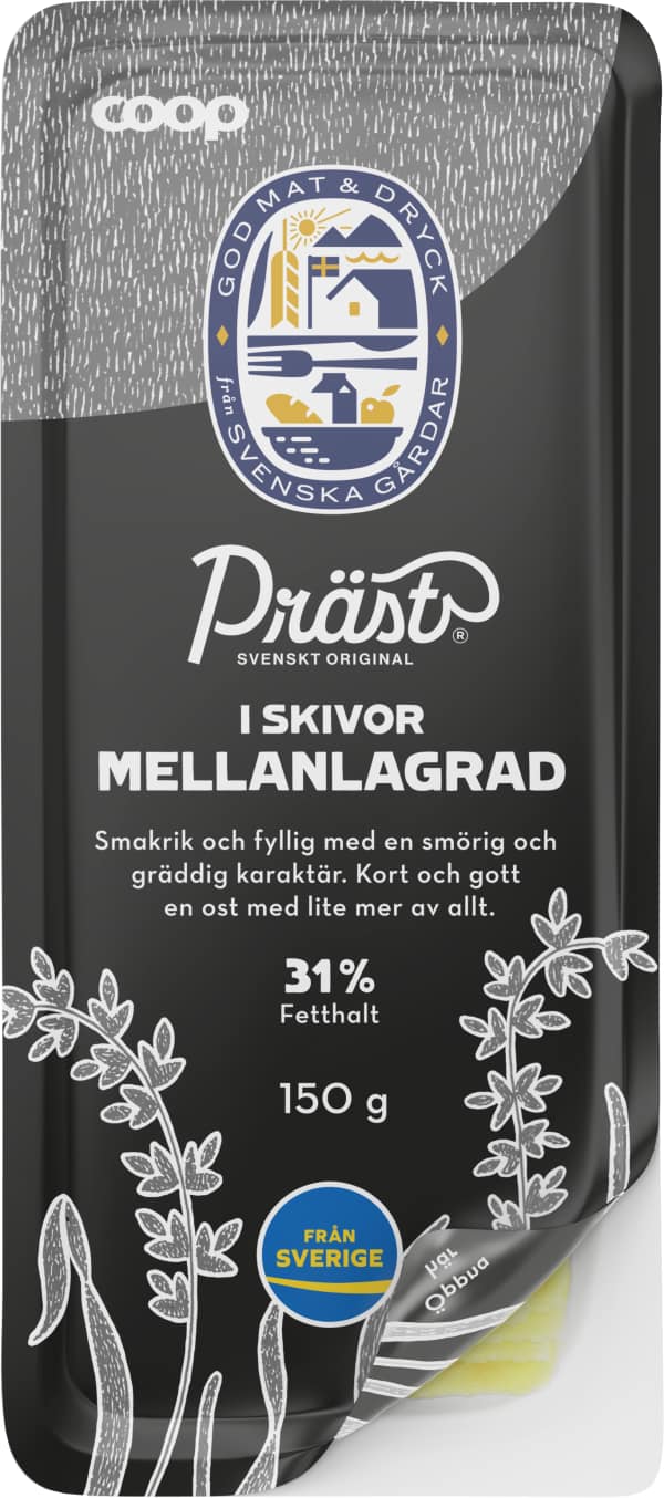 Präst Mellanlagrad Skivad