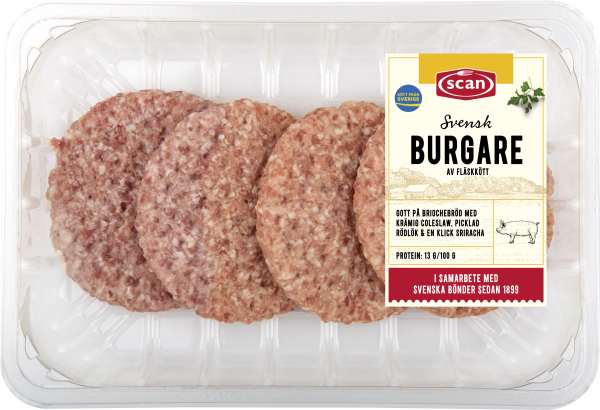 Burgare av fläsk
